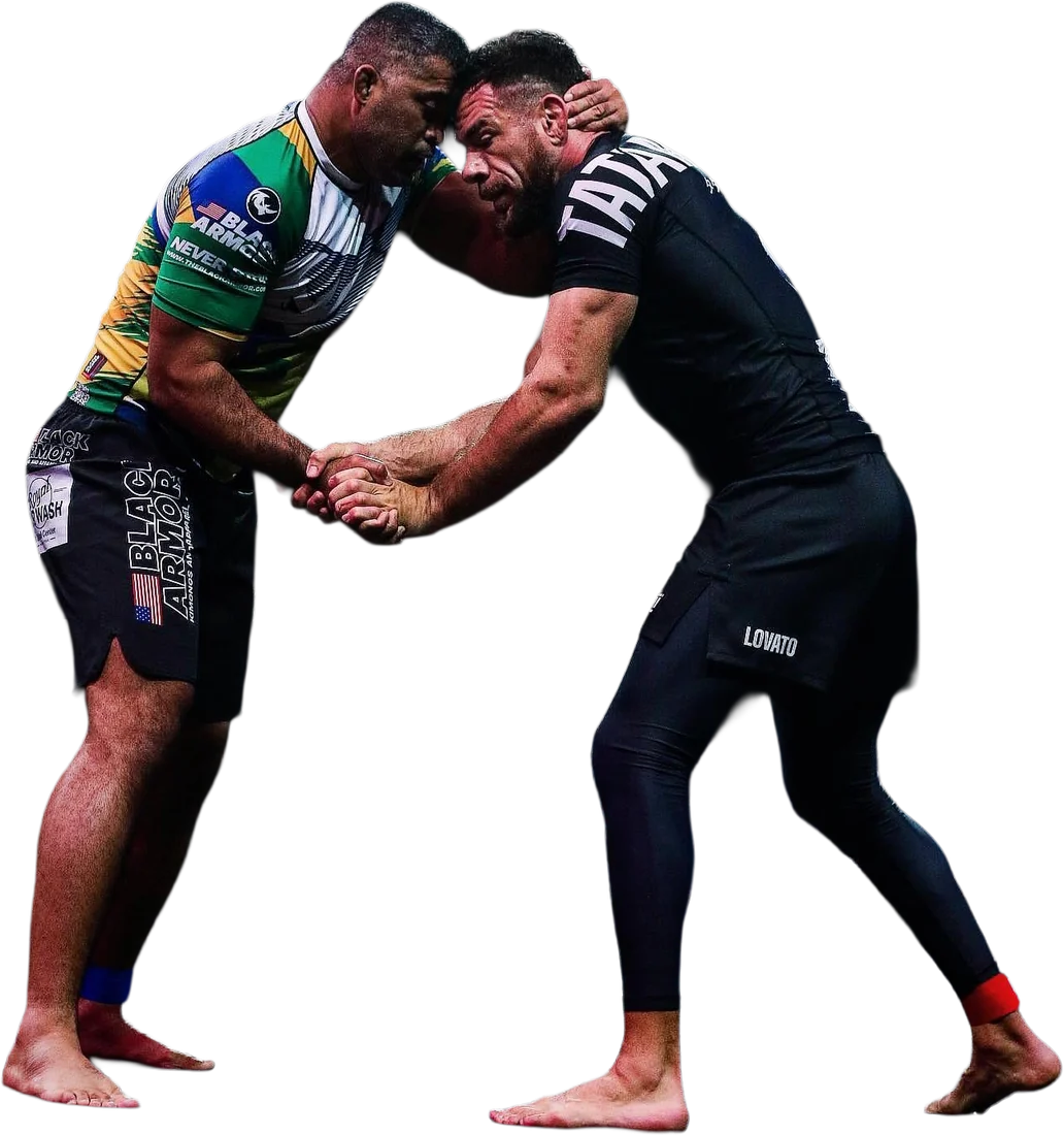 Ricardo Evangelista em disputa de pegada sem kimono